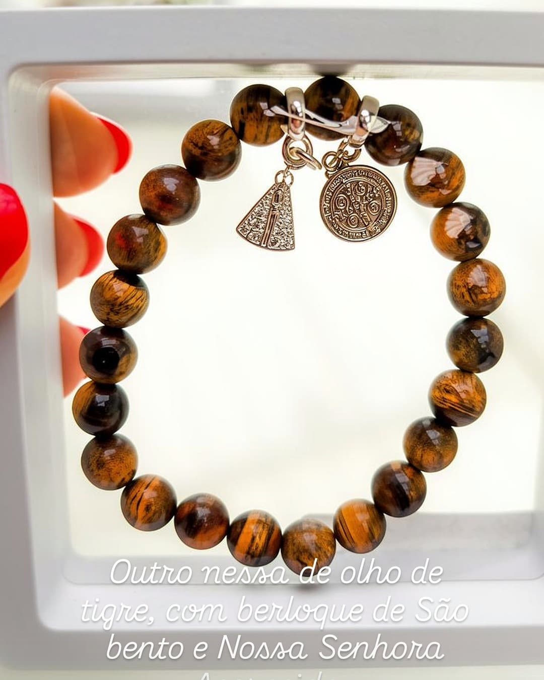 Pulseira Pedra Natural com Berloque